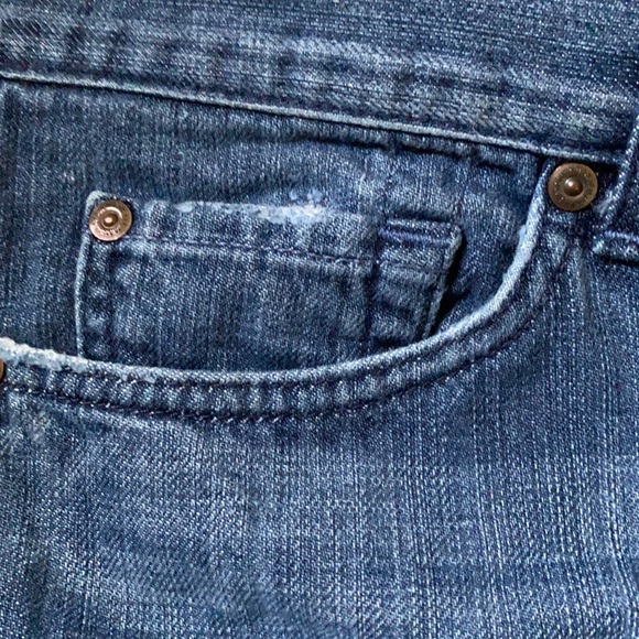 7 for All Mankind Jeans Mens Wide Leg Sz 34 - Picture 4 of 11